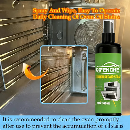 Powerful kitchen cleaner spray by BACKUPMYFILESNOW.COM® for degreasing air fryers, ovens, stoves, and cookware.