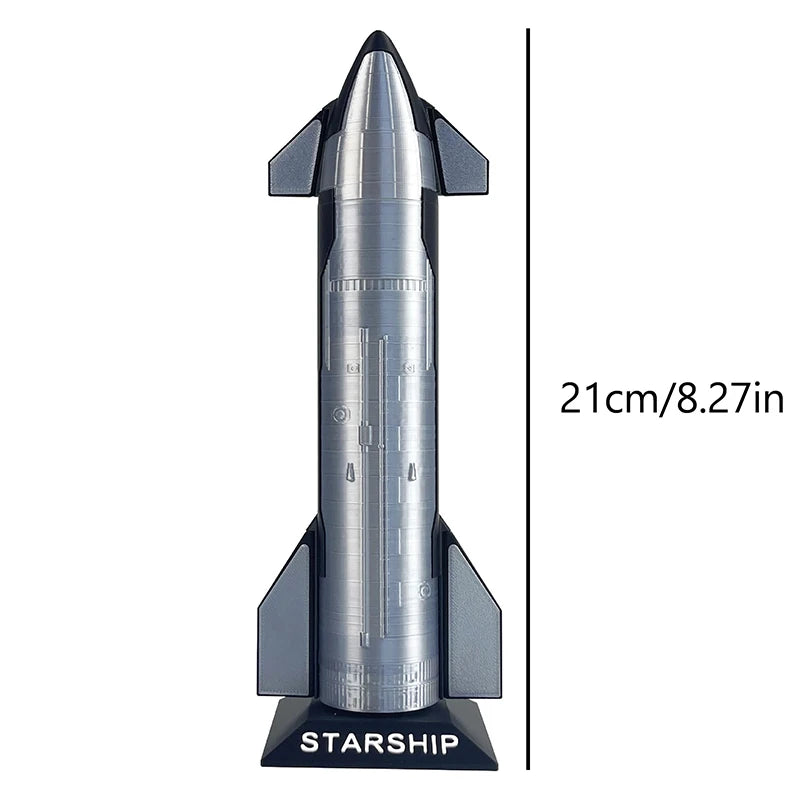 Premium SpaceX Starship model space vehicle desk decoration, collectible toy for kids, by BACKUPMYFILESNOW.COM®