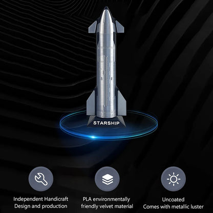 Premium SpaceX Starship model space vehicle desk decoration, collectible toy for kids, by BACKUPMYFILESNOW.COM®.