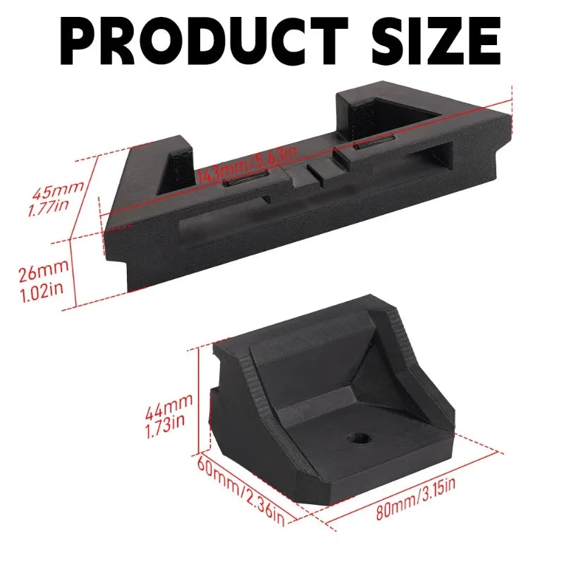 Roof antenna bracket for Starlink Mini terminal, compatible with luggage rack installation kit, by BACKUPMYFILESNOW.COM®.