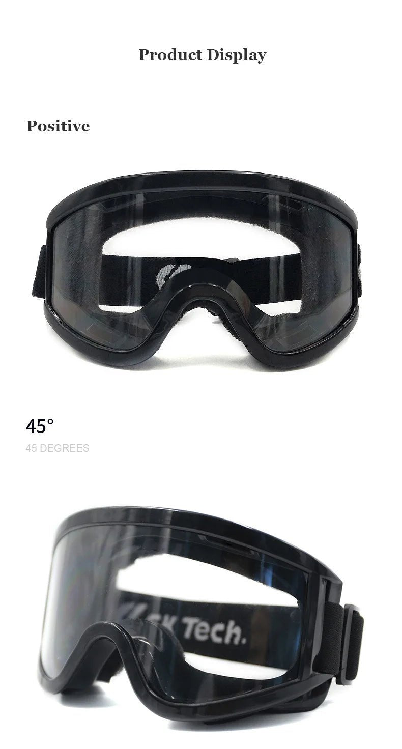 Backupmyfilesnow.com® safety goggles with clear anti-impact, anti-chemical splash protection for laboratory or work safety.