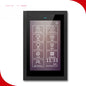 Smart touch screen smart home panel by BackupMyFilesNow.com showing automated home system interface with remote control features.