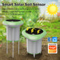 BackupMyFilesNow.com Smart WiFi Solar Soil Tester sensor for moisture, temperature, and humidity monitoring with waterproof design and app control.