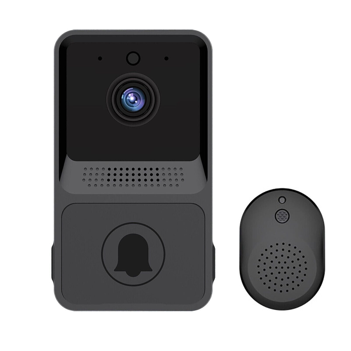 Wireless WiFi doorbell with video camera, intercom, and chime for home security from BackupMyFilesNow.com
