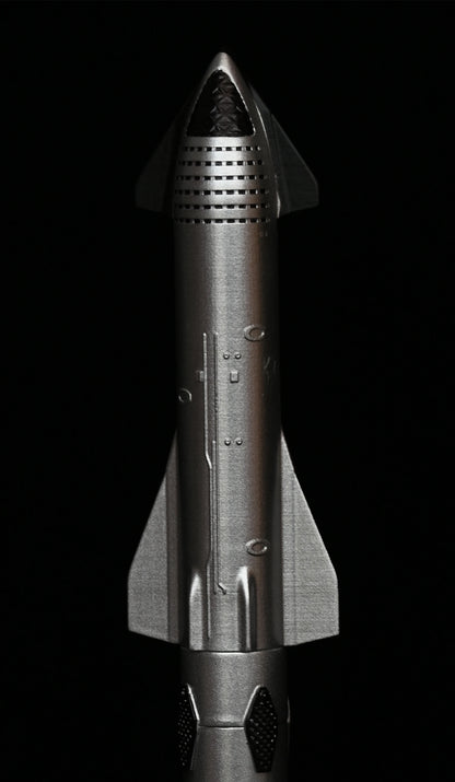 Detailed SpaceX Starship rocket model by BACKUPMYFILESNOW.COM®, perfect for office decor or birthday gift.