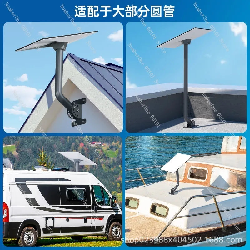 Star third-generation aluminum alloy bracket base with plastic components, designed for durable network connections.