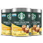 Starbucks Crema Collection Madagascar Vanilla flavored instant coffee tins with 100% Arabica beans, three 7.12 oz tins.