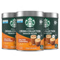 Starbucks Crema Collection salted caramel flavored instant coffee in three 7.12 oz tins made with 100% Arabica beans