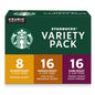 Starbucks Blonde K-Cup coffee pods variety pack with medium and dark roasts for hot or iced coffee, 40 Keurig-compatible pods.