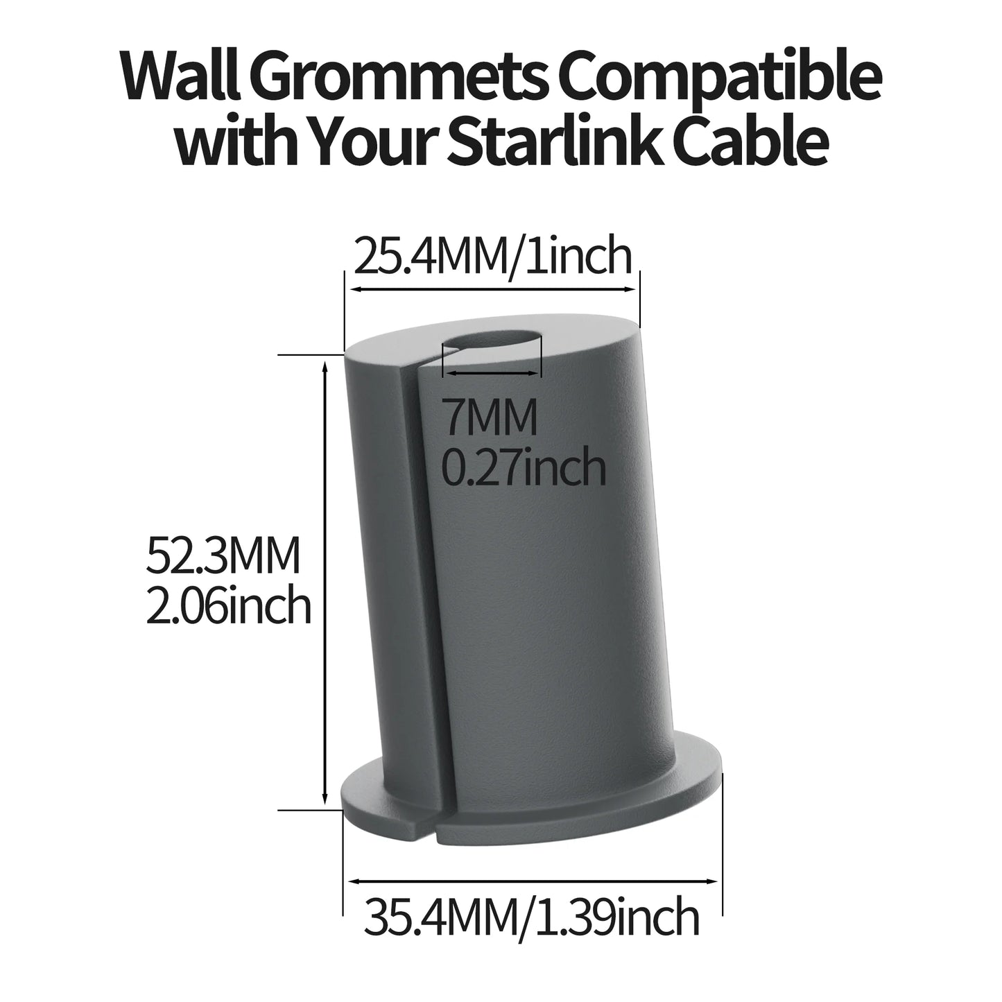 Starlink Cable Routing Kit for Gen 2 and Gen 3, includes grommets and pass-through tools for roof and wall mounting.