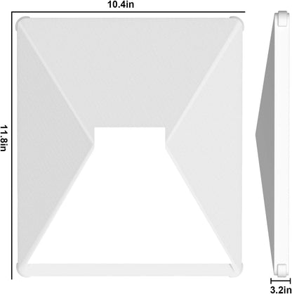 White Starlink Mini Mount Protective Bracket Cover and Stand Holder for Starlink Mini Satellite Dish, by BACKUPMYFILESNOW.COM®