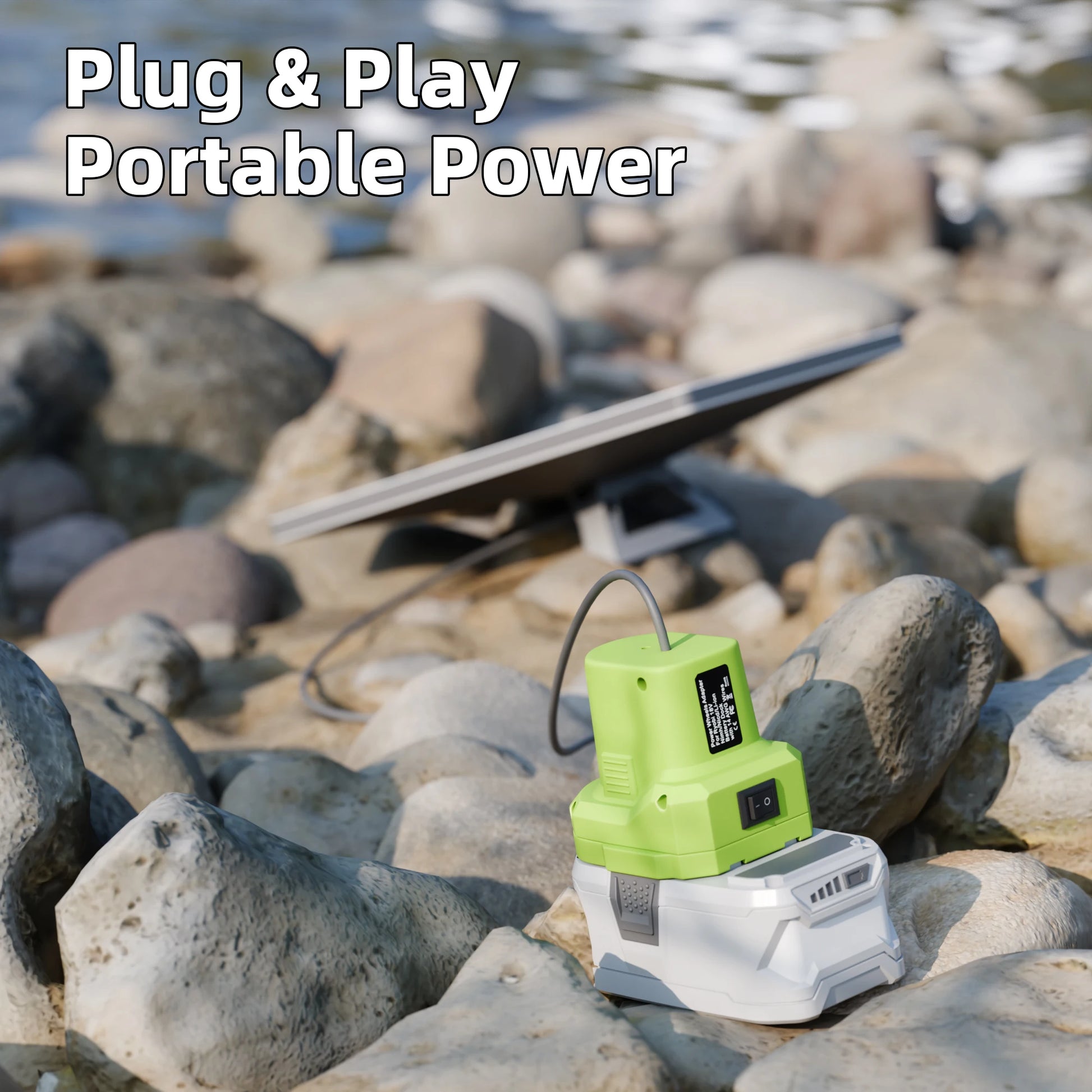 Starlink Mini Power Cable for Ryobi Battery Adapter, waterproof 3.2ft 18AWG power cord for car, camp, and travel use.