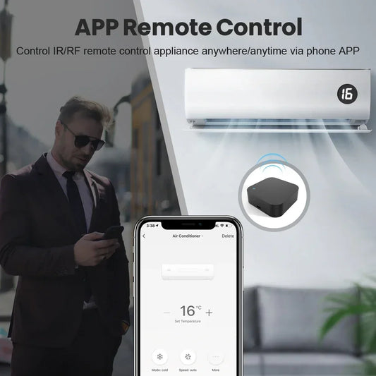 Tuya Smart RF433 RF315 IR remote control for WiFi smart home, compatible with air conditioners, by BackupMyFilesNow.com
