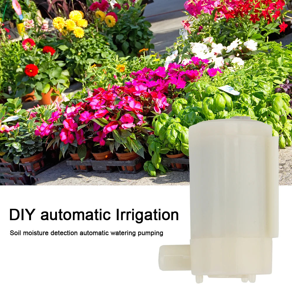 Automatic DIY water pump module kit for garden irrigation, soil moisture detection, and drip watering system by BackupMyFilesNow.com