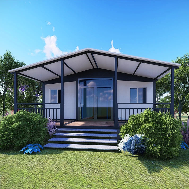 Custom fast-assembly tiny modular prefab home by BACKUPMYFILESNOW.COM®, 20ft or 40ft 3-bedroom container villa for live building.