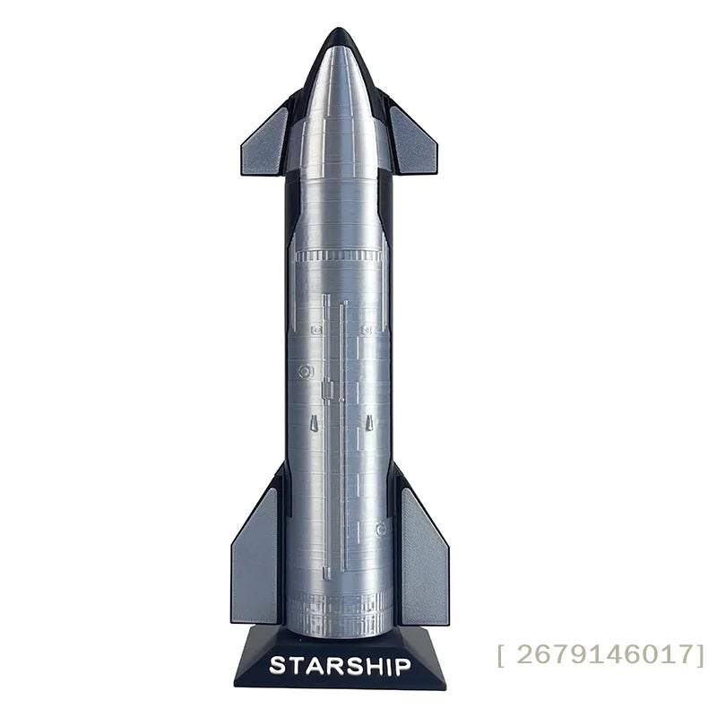 Premium SpaceX Starship model toy, decorative space vehicle for desks, collectibles, and space-themed gifts.