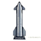 Premium SpaceX Starship model toy, decorative space vehicle for desks, collectibles, and space-themed gifts.