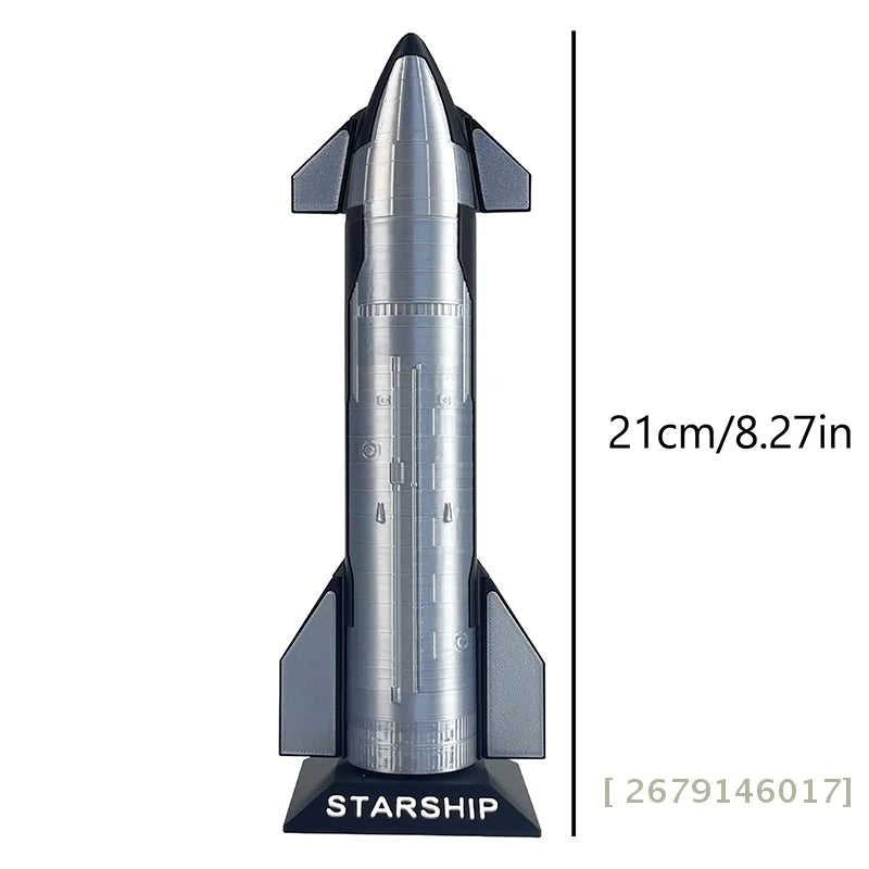 Premium Starship Model by BACKUPMYFILESNOW.COM®, detailed space vehicle desk decoration and collectible toy for kids and enthusiasts