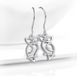 Women's 925 silver stud earrings with a simple, elegant design, featuring shiny, polished silver posts and backs.