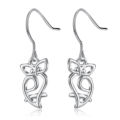Sterling silver women's stud earrings with a sleek, polished finish, designed for everyday wear and elegant style.