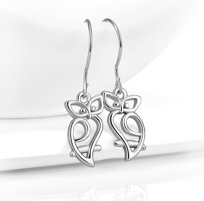 Women’s 925 silver stud earrings with a simple, elegant design, featuring shiny, polished silver posts and backs.