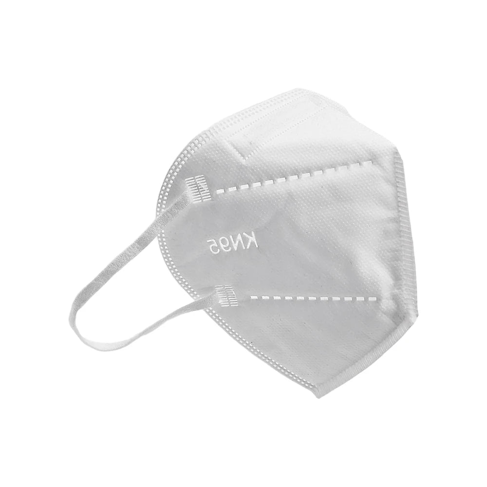 20-pack disposable black plastic respirator face masks with nose covers, dustproof and protective for adult use.