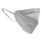 6-layer KN95 disposable face mask with foldable design, non-woven material, and space for custom logo, ready stock for respiratory protection.