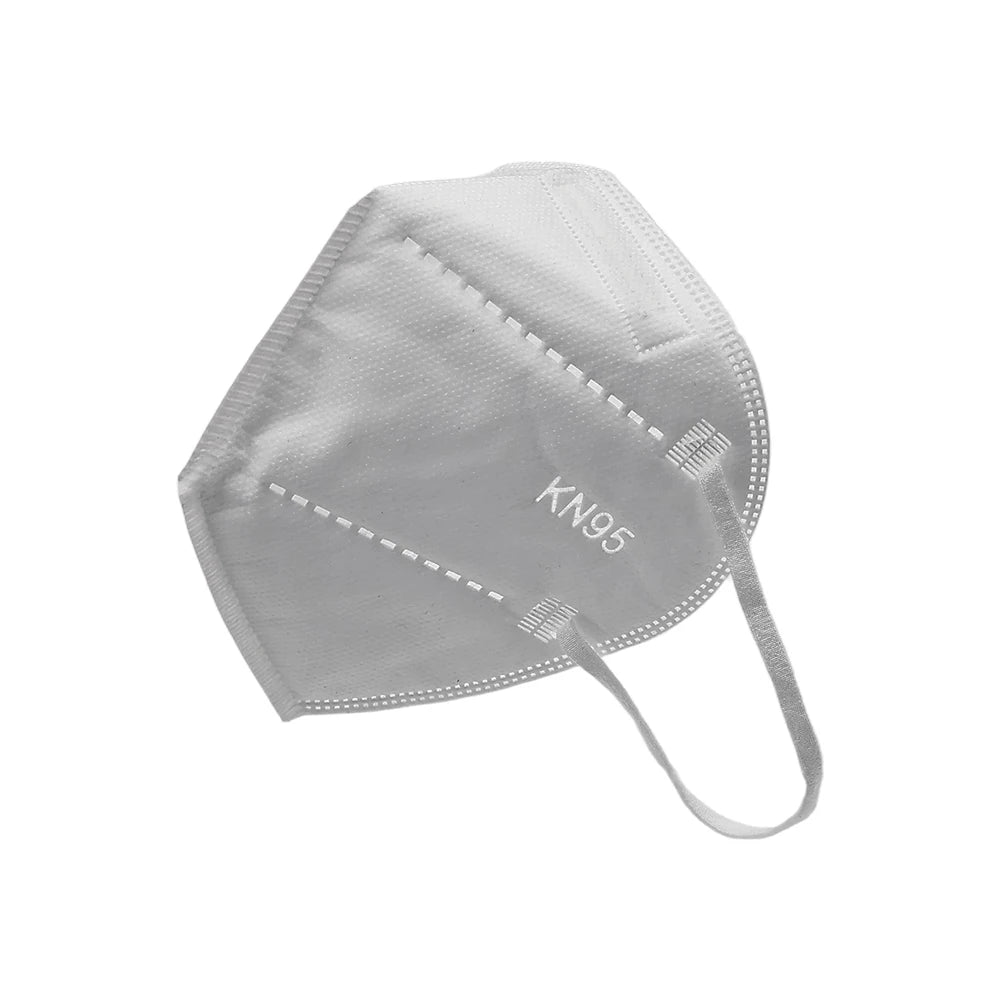 High-quality 6-layer KN95 disposable face masks with custom logo, non-woven material, comfortable fit for adults, 10-pack.