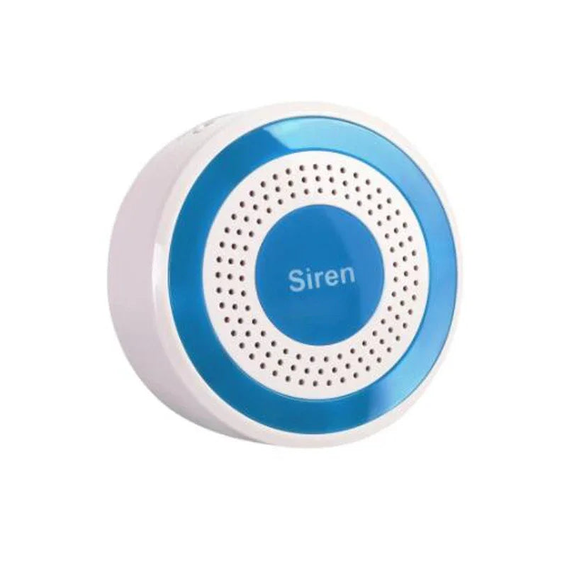 Wireless smart home GSM alarm system with door sensor, 4G WiFi, compatible with Smart Life app and Alexa for house security.