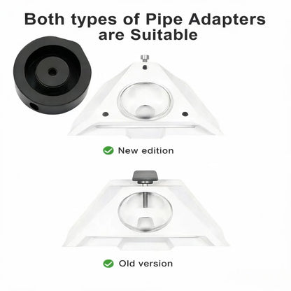 Starlink Mini automotive dashboard installation kit with adhesive suction cup base and adjustable angle for secure mounting.