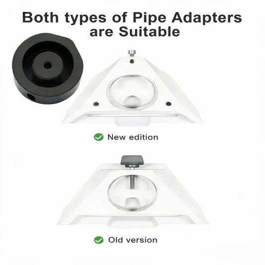 Starlink Mini automotive dashboard installation kit with adhesive suction cup base and adjustable angle for secure mounting.