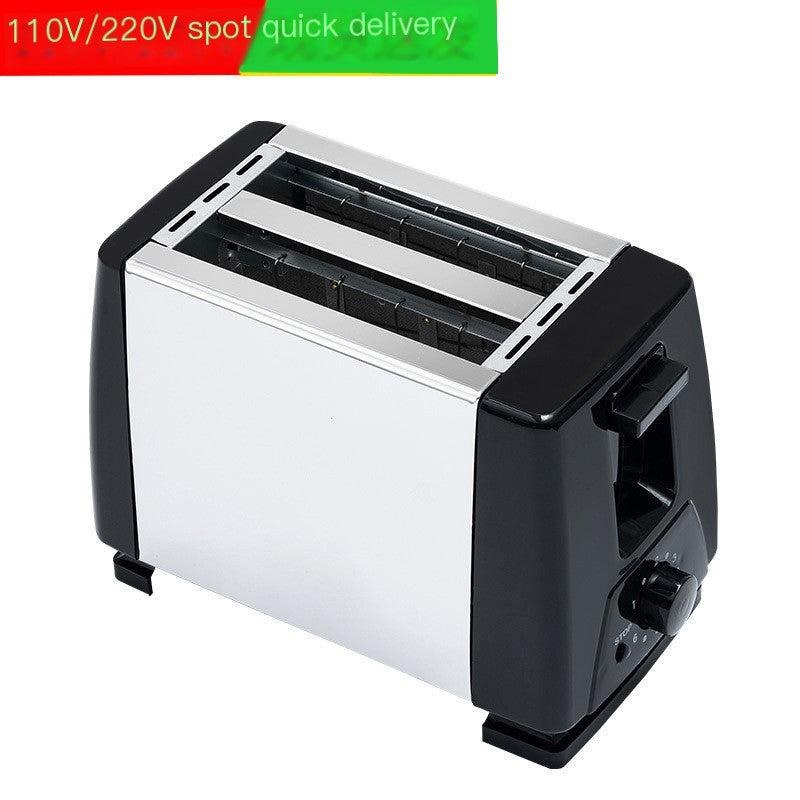 White US standard toaster and breakfast sandwich maker by BackupMyFilesNow.com, featuring automatic operation and compact design.