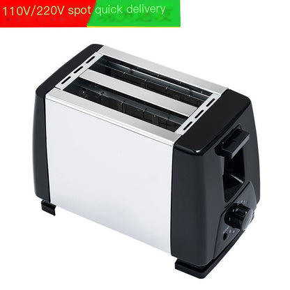 White US standard toaster and breakfast sandwich maker by BackupMyFilesNow.com, featuring automatic operation and compact design.