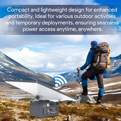 EDUP Starlink Mini portable power supply with 95W battery, compact design, long-lasting power for devices, by BACKUPMYFILESNOW.COM®.