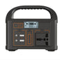 Portable power station by BACKUPMYFILESNOW.COM® with multiple charging ports and a compact design for on-the-go energy needs.