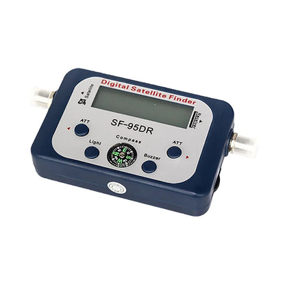 High-quality white satellite finder receiver SF95-DR from BACKUPMYFILESNOW.COM®, designed for accurate satellite dish alignment.