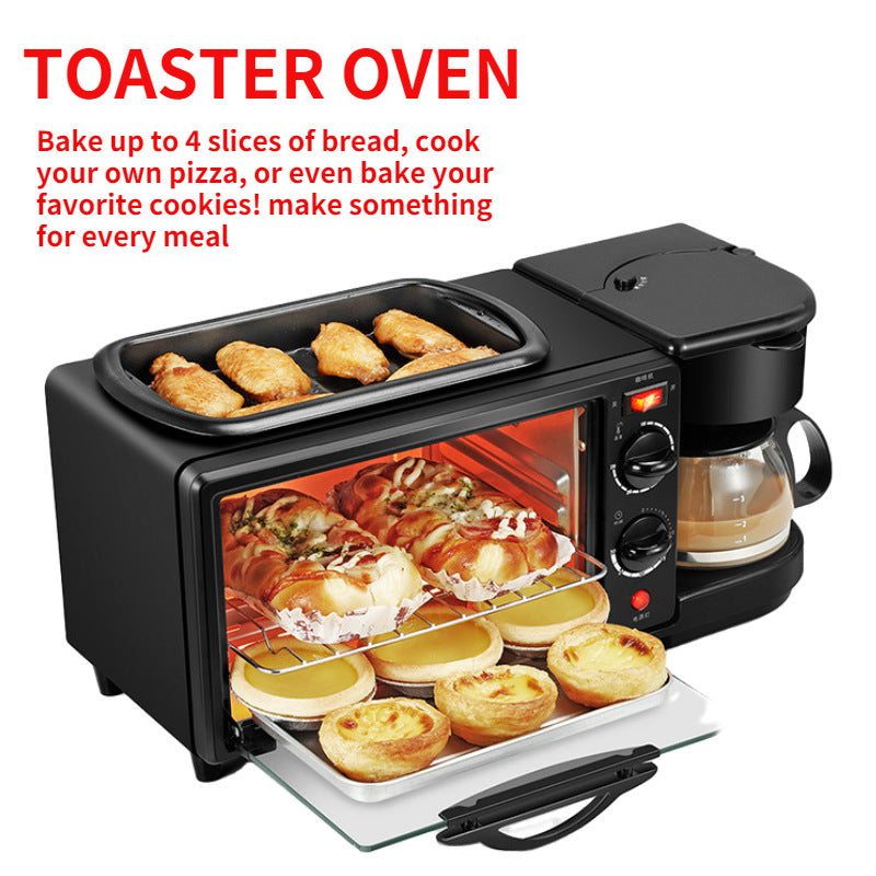 3-in-1 breakfast maker by BackupMyFilesNow.com with toaster, coffee maker, and egg cooker for home use.