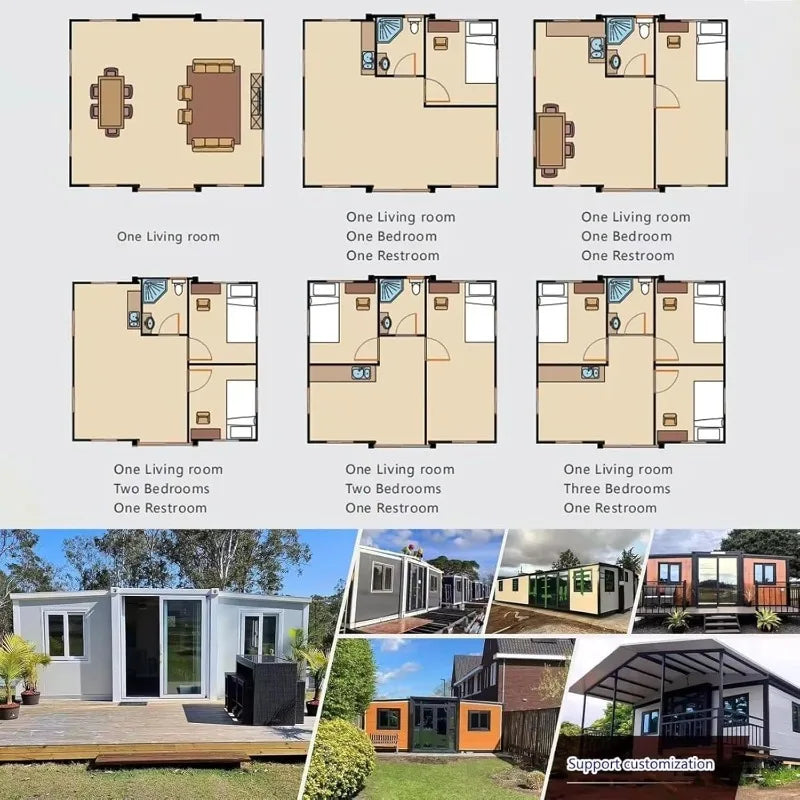 Spacious 40ft expandable BACKUPMYFILESNOW.COM® container home with modern interior, ideal for family gatherings and long-term living.