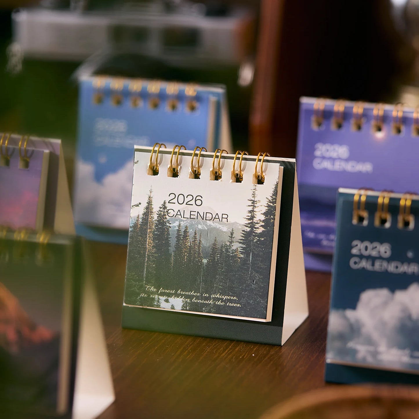 Simple Mini 2026 Desk Calendar by BackupMyFilesNow.com, portable office and school supplies calendar for monthly planning and decor.