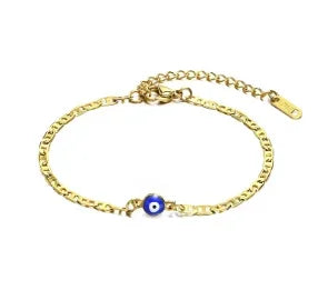 Stainless steel bohemian style personalized anklet with intricate design and adjustable chain on a white background