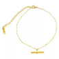 Stainless steel bohemian-style personalized anklet with intricate design and adjustable chain, perfect for casual or boho fashion.