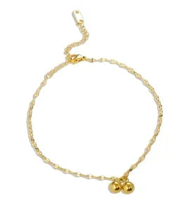 Stainless steel bohemian style personalized anklet with intricate design, featuring custom engraving on a stylish anklet.