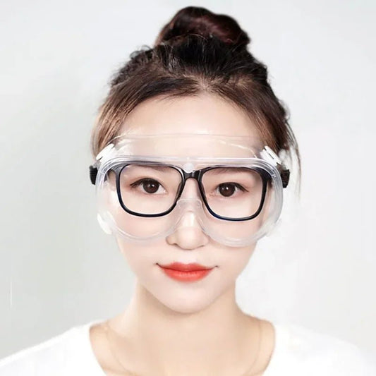 BACKUPMYFILESNOW.COM® waterproof safety goggles with anti-fog, dust-proof, windproof, and protective features for laboratory and water park use.