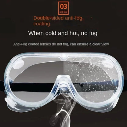 BACKUPMYFILESNOW.COM® waterproof safety goggles with anti-fog, windproof, dust-proof design for laboratory and water park use