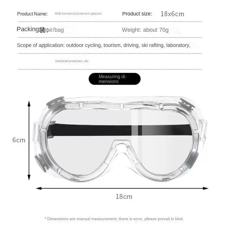 BACKUPMYFILESNOW.COM® waterproof work safety goggles with anti-fog, dust-proof, windproof protective glasses for laboratory and water park use.