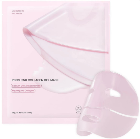 Hydrating collagen facial mask from BackupMyFilesNow.com showing a plush mask sheet with moisturizing ingredients.