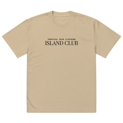 Oversized Tropical Seas faded t-shirt with vibrant tropical print and relaxed fit, by BACKUPMYFILESNOW.COM®.