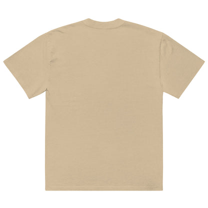 Oversized Tropical Seas faded t-shirt by BACKUPMYFILESNOW.COM® featuring a vibrant tropical sea print on soft fabric.