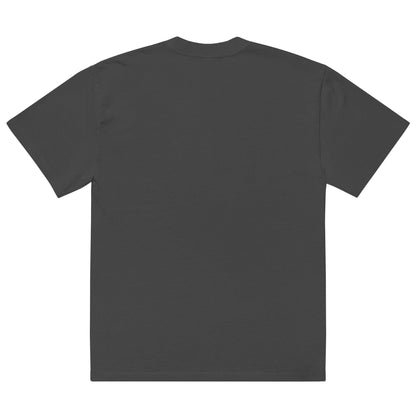 Oversized tropical seas faded t-shirt by BACKUPMYFILESNOW.COM® featuring vibrant tropical print and relaxed fit on a mannequin.