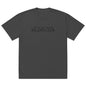 Oversized Tropical Seas faded t-shirt by BACKUPMYFILESNOW® featuring colorful tropical sea print on soft fabric.